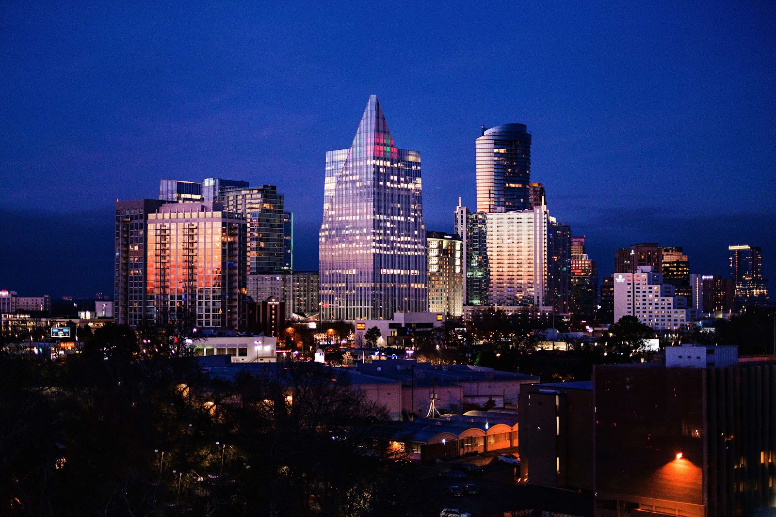 Thompson Atlanta Buckhead — design-forward boutique hotel facade on Peachtree Road