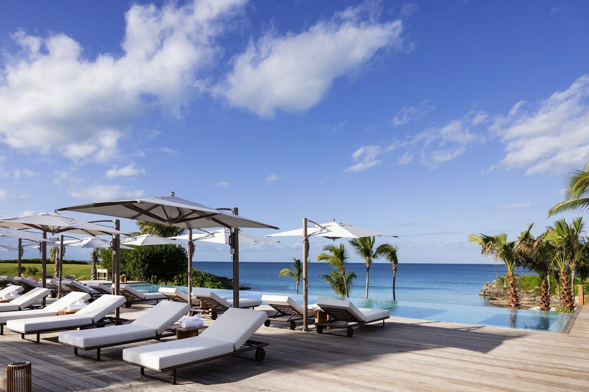 Kamalame Cay Bahamas — Andros Bahamian private island resort with 16 villas and overwater spa pavilion
