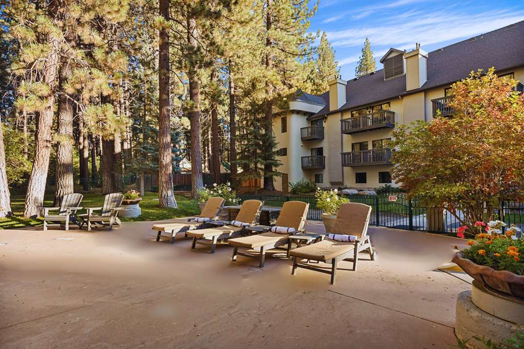 Big Bear Lake California — alpine lake surrounded by pine forest and