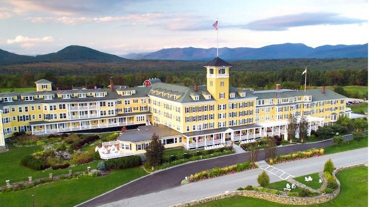 The Wentworth — 1869 boutique inn in Jackson Village, New Hampshire, with covered bridge and autumn foliage