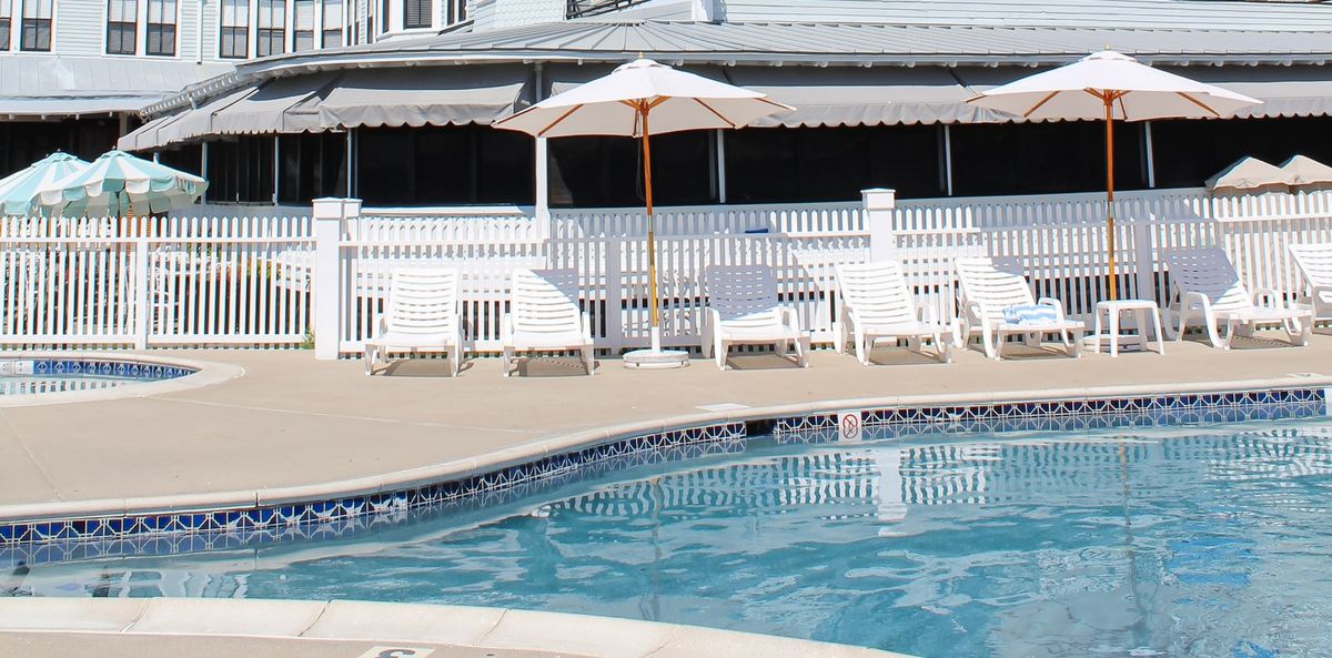 The Grand Hotel of Cape May — oceanfront hotel with indoor and outdoor pools on Beach Avenue, Cape May