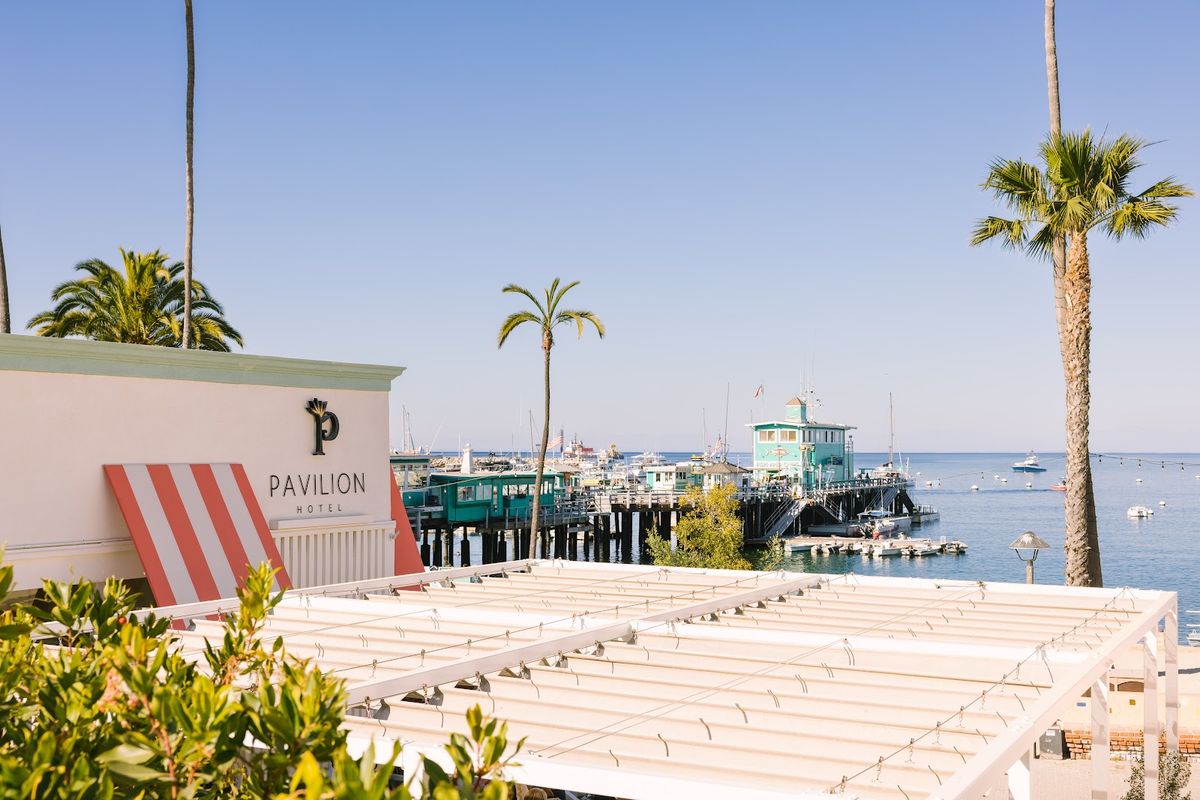 Hotel Atwater — 1920 Wrigley-era hotel near Avalon Bay restored with coastal interiors, Catalina Island
