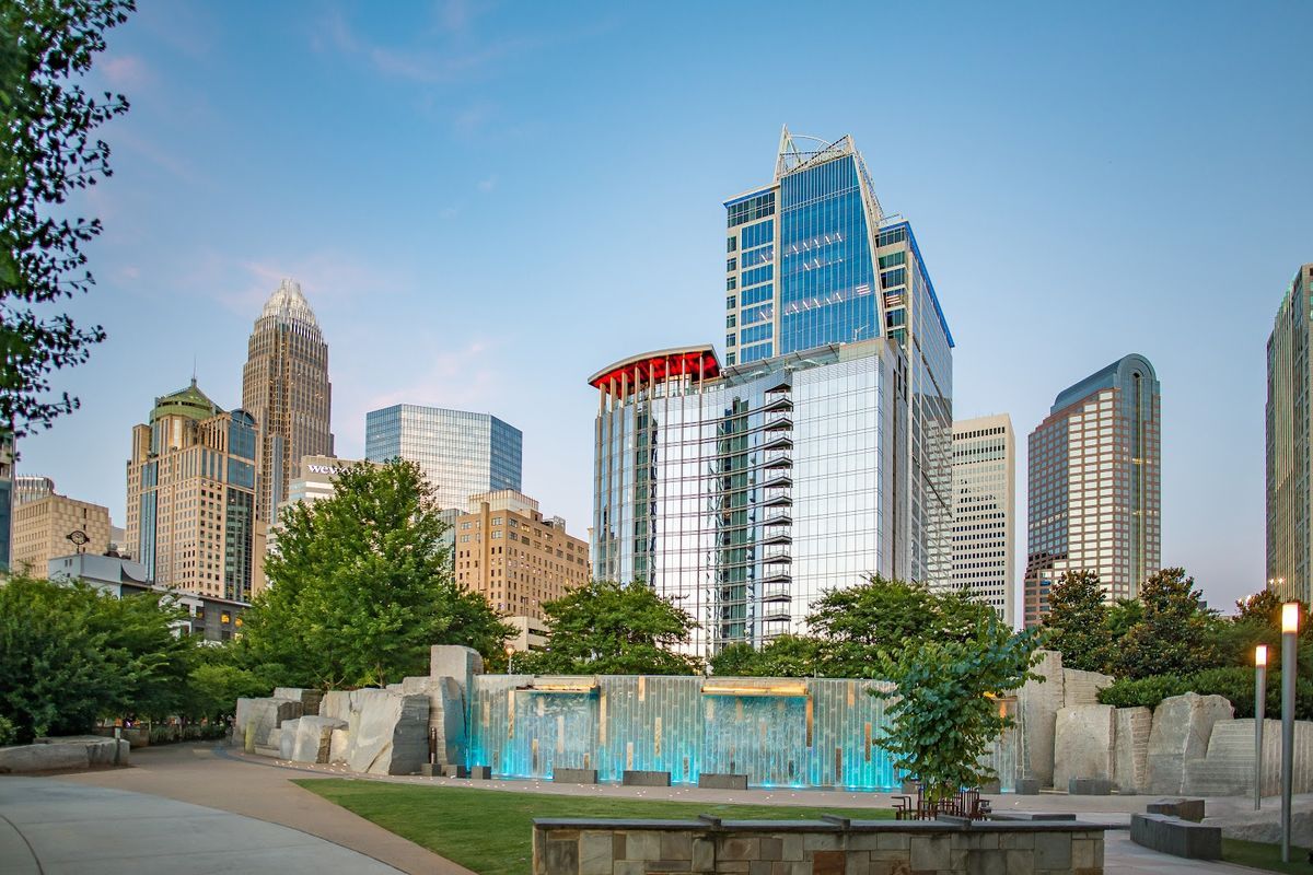 Le Meridien Charlotte — design hotel attached to the Sheraton complex on College Street near Spectrum Center