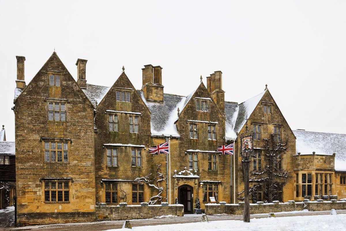 Lower Slaughter Manor Cotswolds — restored 17th century country house hotel in classic Cotswold village by the River Eye