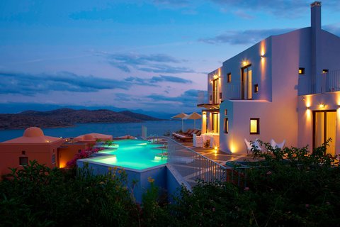 Blue Palace A Luxury Collection Resort Crete — Marriott luxury bungalow village resort with 251 rooms in Elounda Mirabello Bay