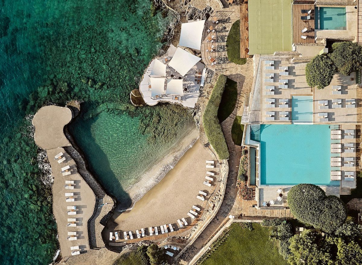 Mandola Rosa Suites Villas — adults only Grecotel luxury resort with 73 suites and villas on Peloponnese coast