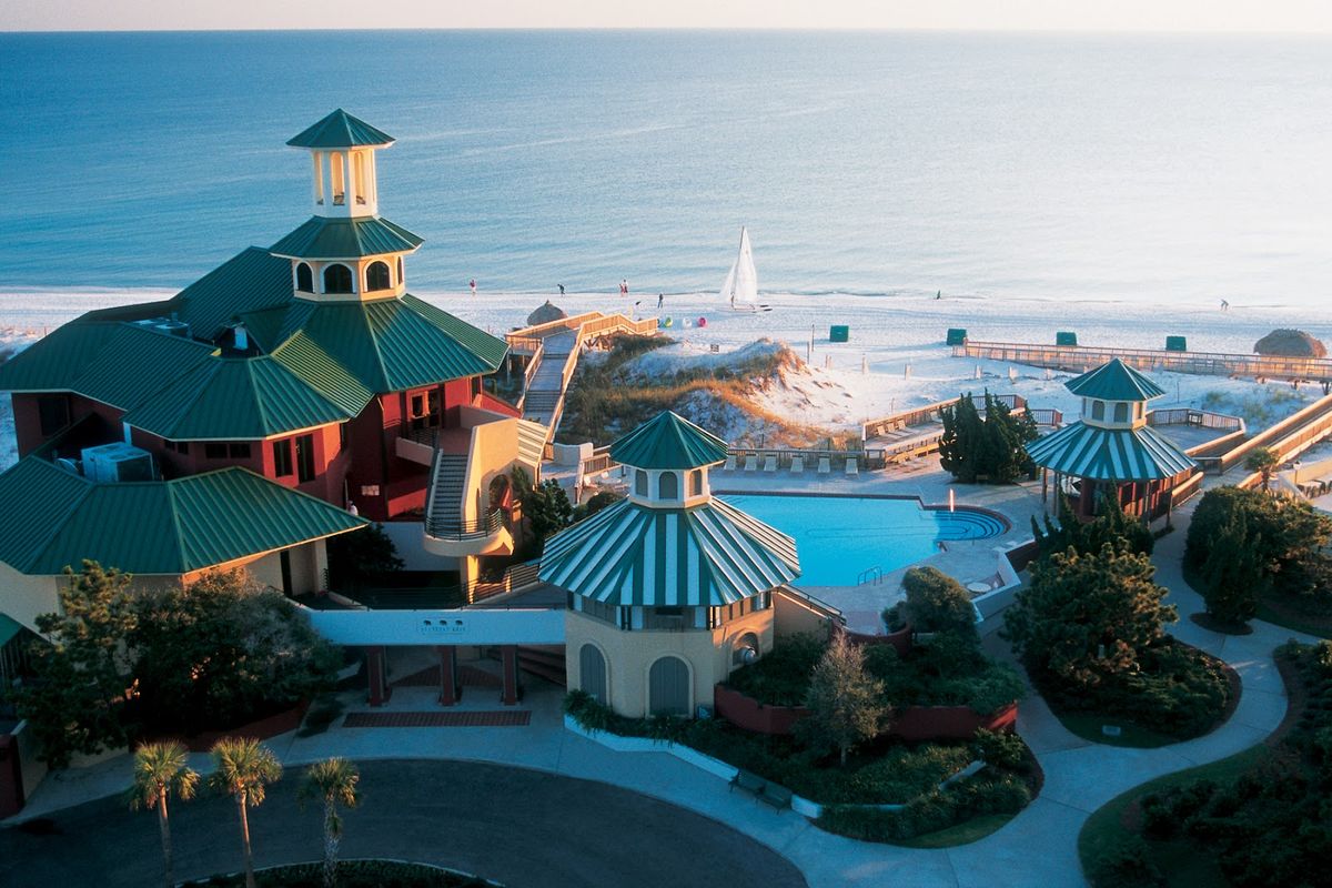 Destin West Beach and Bay Resort — Fort Walton Beach condo resort straddling Gulf and bay with lazy river