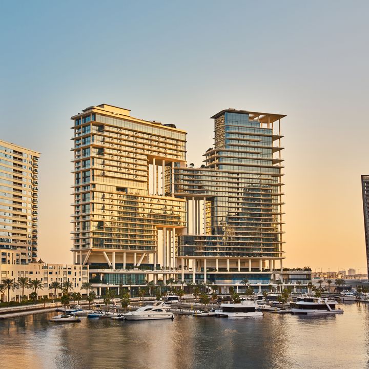 The Lana Dorchester Collection Dubai — Foster + Partners luxury hotel tower on Dubai Water Canal Business Bay