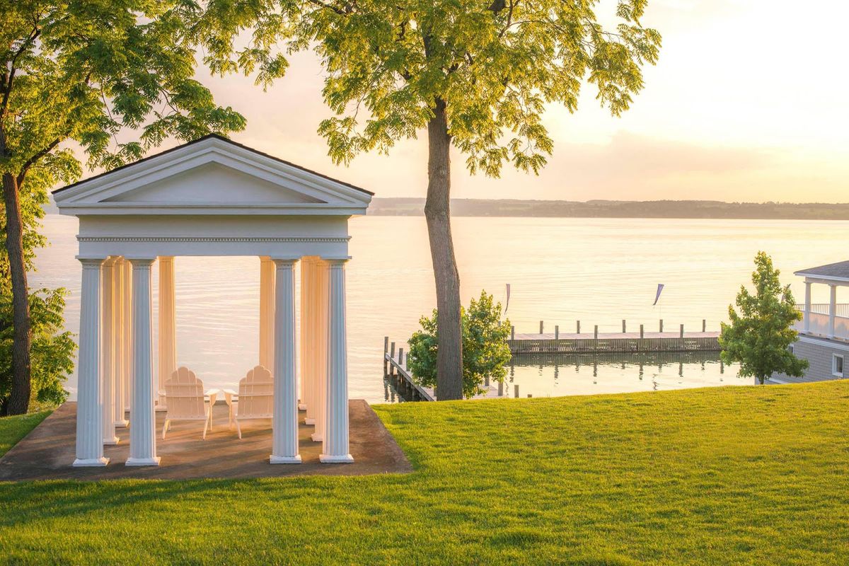 Belhurst Castle & Winery — 1885 Richardsonian Romanesque stone castle on Seneca Lake in Geneva, New York