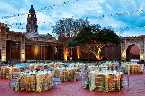 Omni Fort Worth Hotel — convention-adjacent luxury hotel exterior with downtown skyline