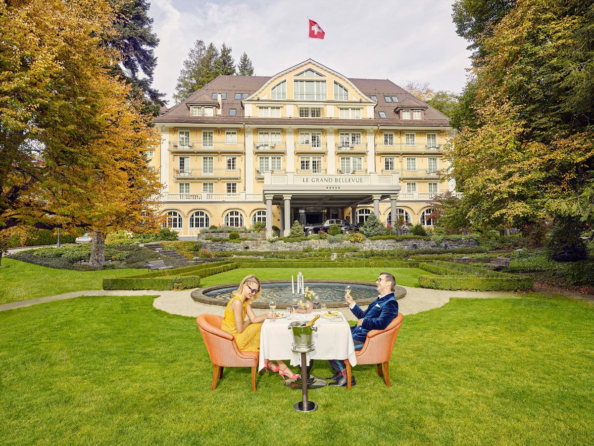 Huus Gstaad — luxury family-friendly chalet hotel with 136 rooms in Saanenmöser with Hilfiker design