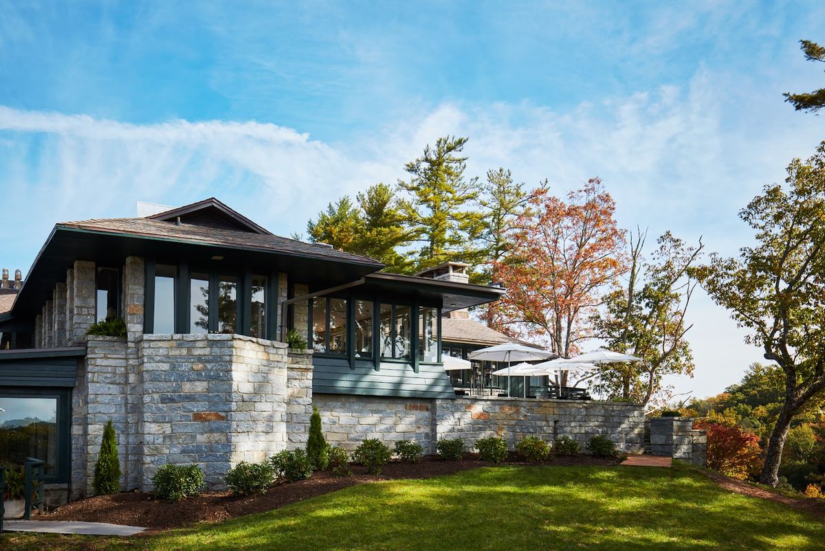 The Highlander Mountain House Highlands NC — boutique 2022 hotel on Main Street with The Ruffed Grouse Tavern