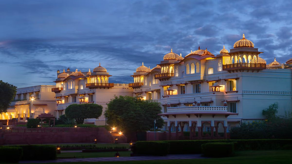 Samode Haveli — boutique 39 room heritage hotel in restored 175 year old aristocratic mansion with hand-painted Rajasthani frescoes