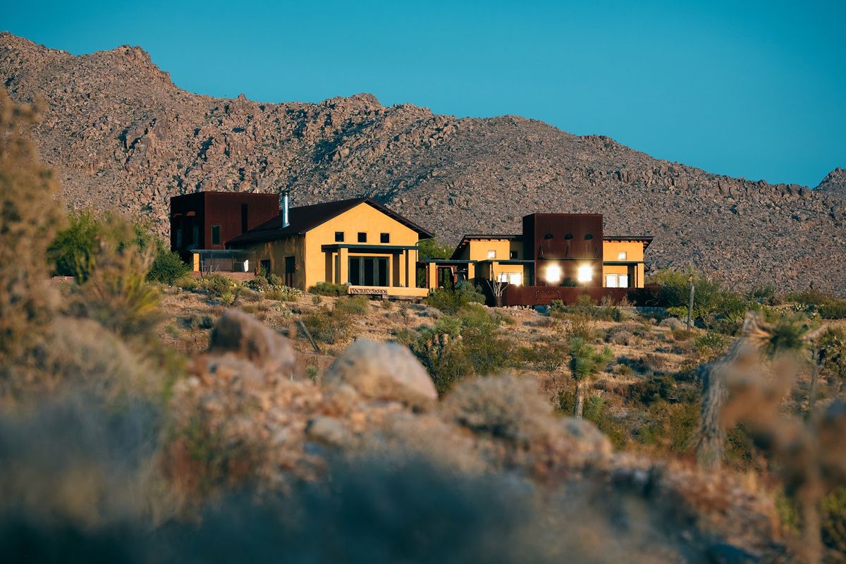 The Castle House Estate Joshua Tree — luxury private rental compound with pool and desert views