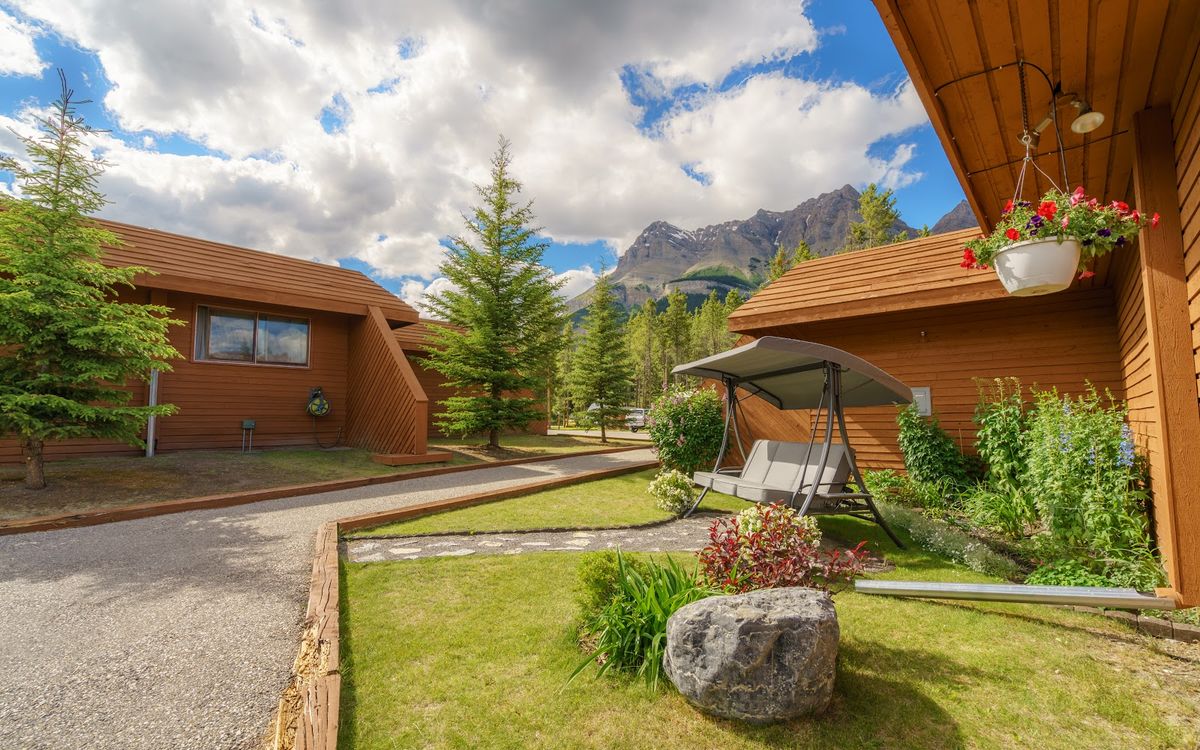 The Crossing Resort — seasonal roadhouse at Saskatchewan River Crossing on the Icefields Parkway between Lake Louise and Jasper, Alberta