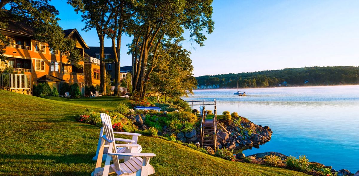 Bay Point at Mill Falls — adults-oriented lakefront hotel in Meredith on Lake Winnipesaukee