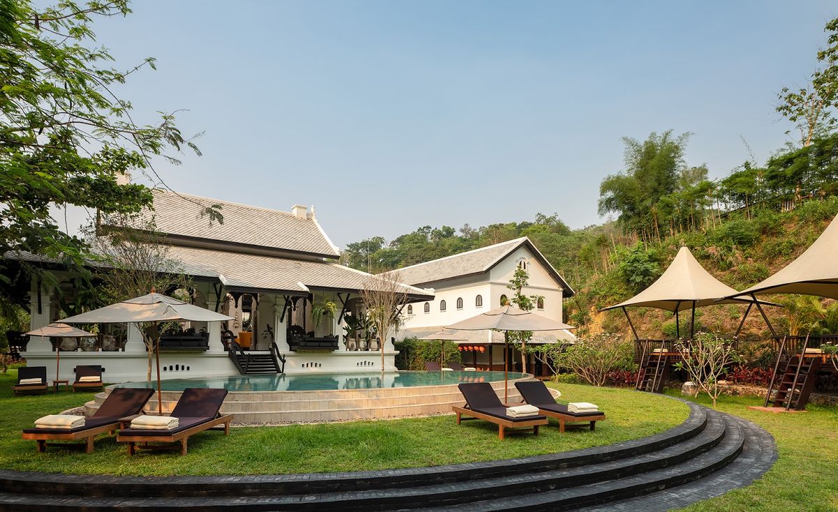 Belmond La Résidence Phou Vao Luang Prabang — 34 rooms hilltop hotel with views over UNESCO town and Mekong