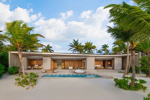 Patina Maldives Fari Islands — Capella Hotels Group sister resort to Ritz-Carlton with Marcio Kogan-designed 90 villas and contemporary architecture