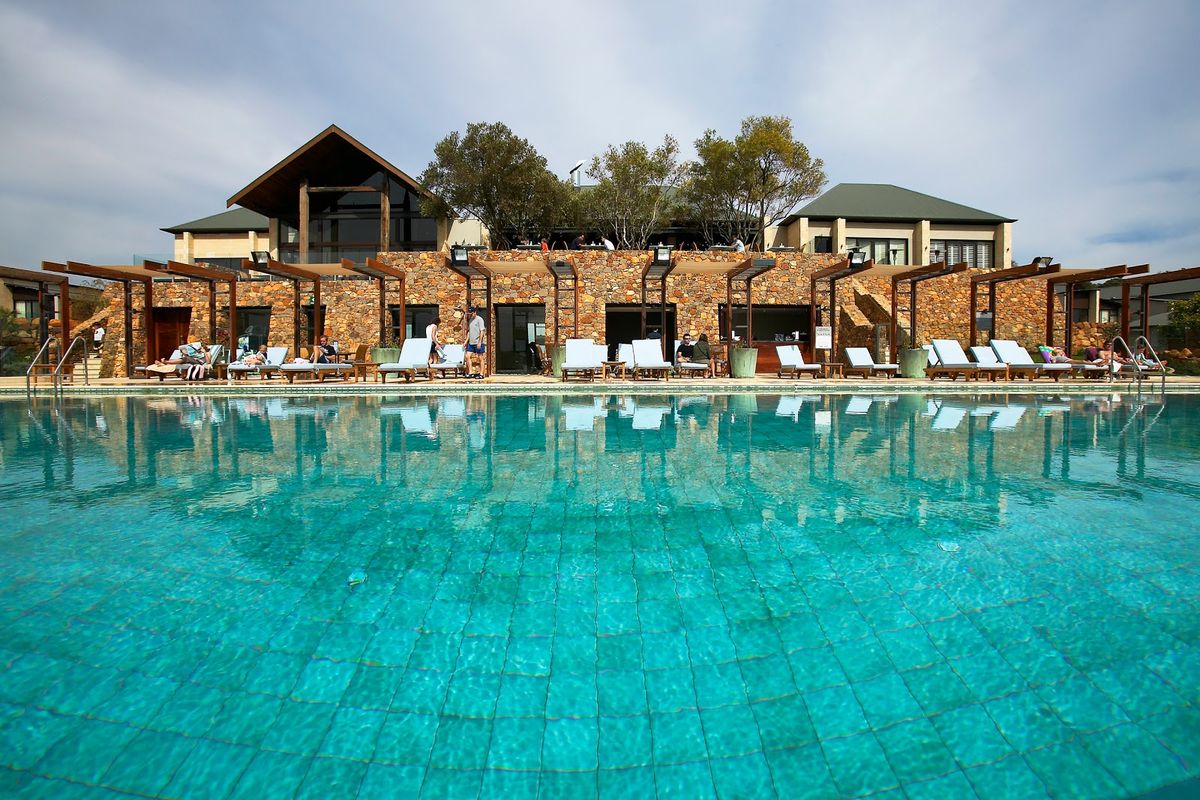 Empire Spa Retreat Margaret River Australia — 14 lodge suites in karri forest with spa and cellar program
