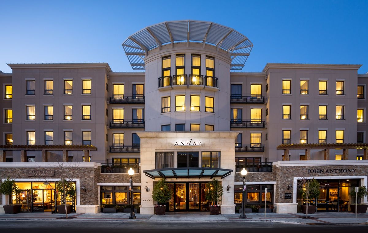 Napa Valley skyline — luxury hotel destination