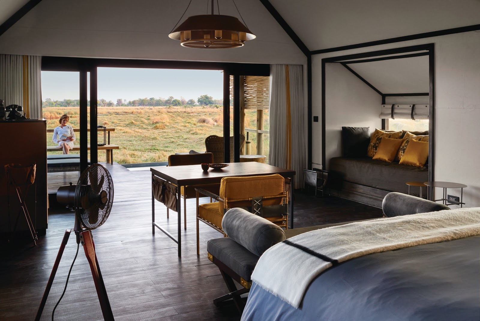 Belmond Eagle Island Lodge Okavango Delta Botswana — 12-tent private Moremi Game Reserve concession with water-and-land dual-safari programme