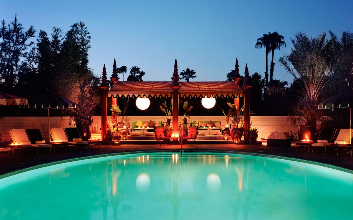 Two Bunch Palms — Desert Hot Springs wellness resort with natural mineral grotto and palm oasis