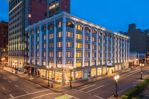 The Society Hotel Portland — 1881 Mariners Building boutique hotel in Old Town Chinatown with rooftop deck