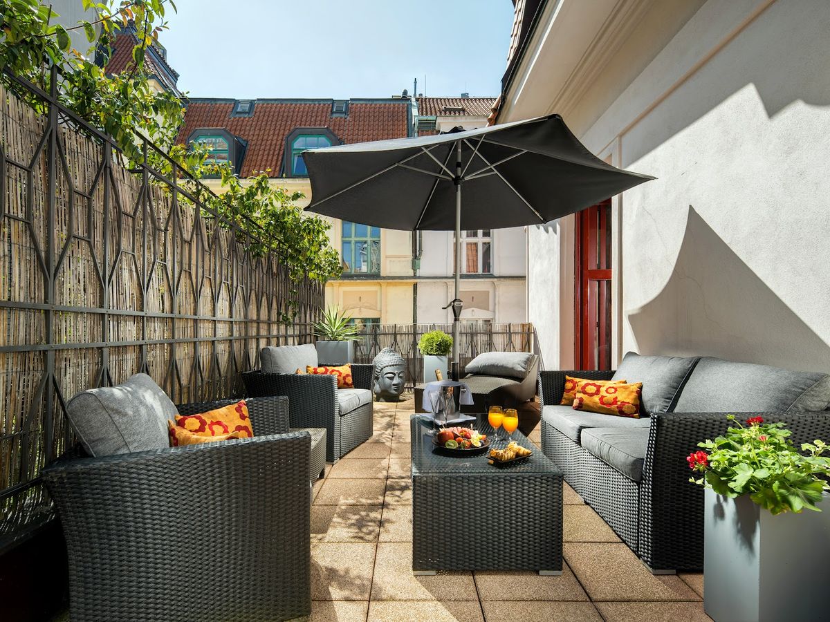 Buddha-Bar Hotel Prague — the 39-room design boutique at Jakubská 8 in Prague Old Town behind St James's Basilica