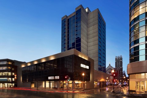 Hotel Clarendon — oldest hotel in Quebec City, art deco interiors on Rue Sainte-Anne in Vieux-Quebec Haut-Ville