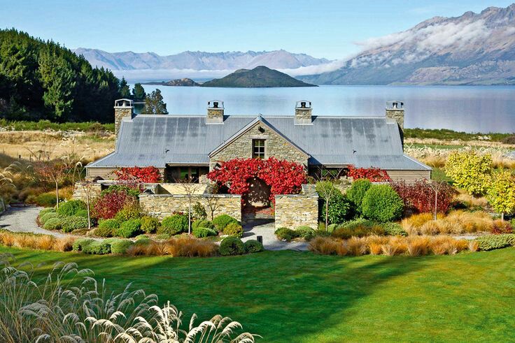 Queenstown New Zealand — Lake Wakatipu and Remarkables mountain range, South Island adventure capital