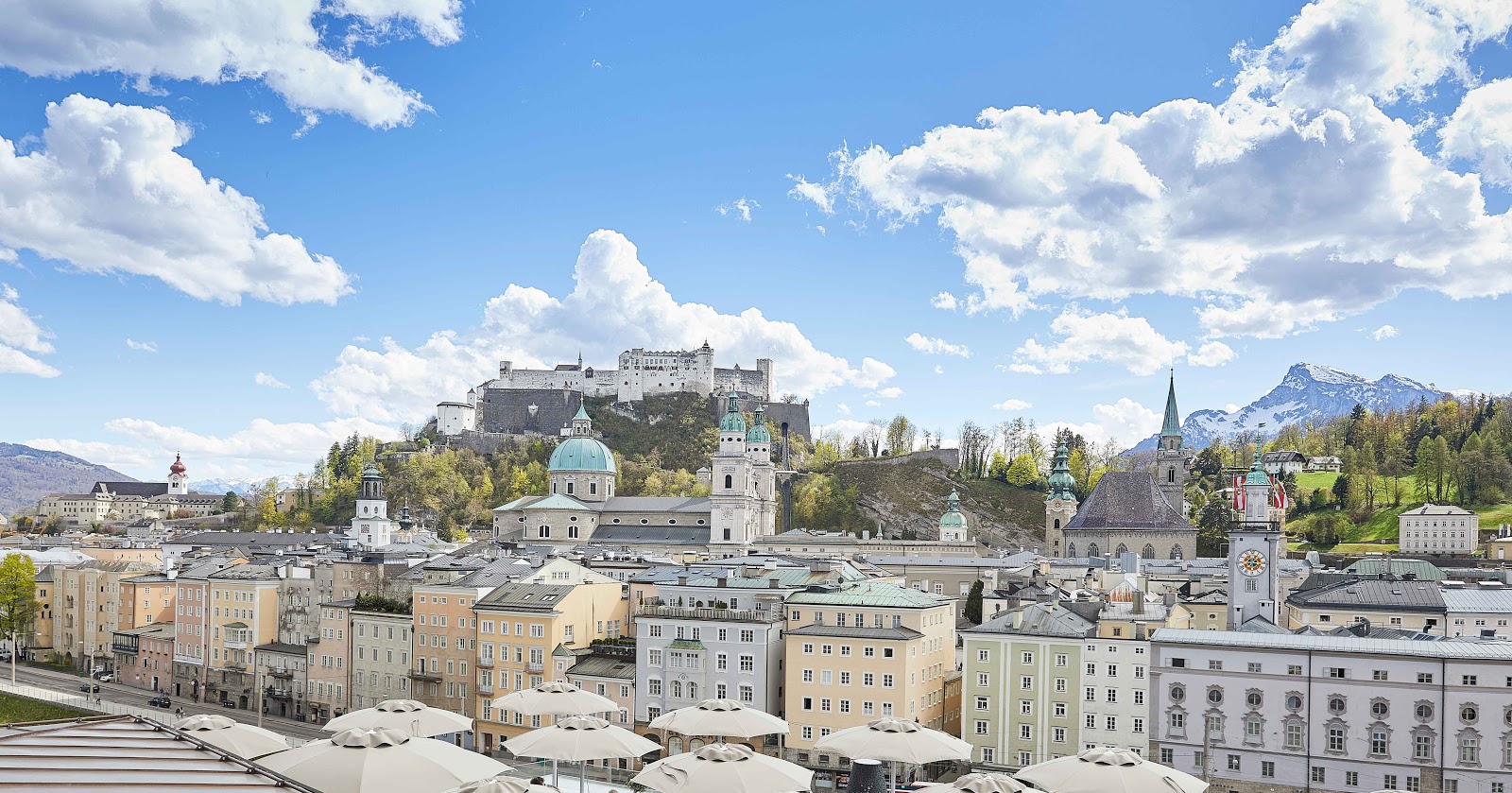 Hotel Goldener Hirsch Salzburg — historic 1407 luxury hotel in Old Town Getreidegasse with 70 rooms