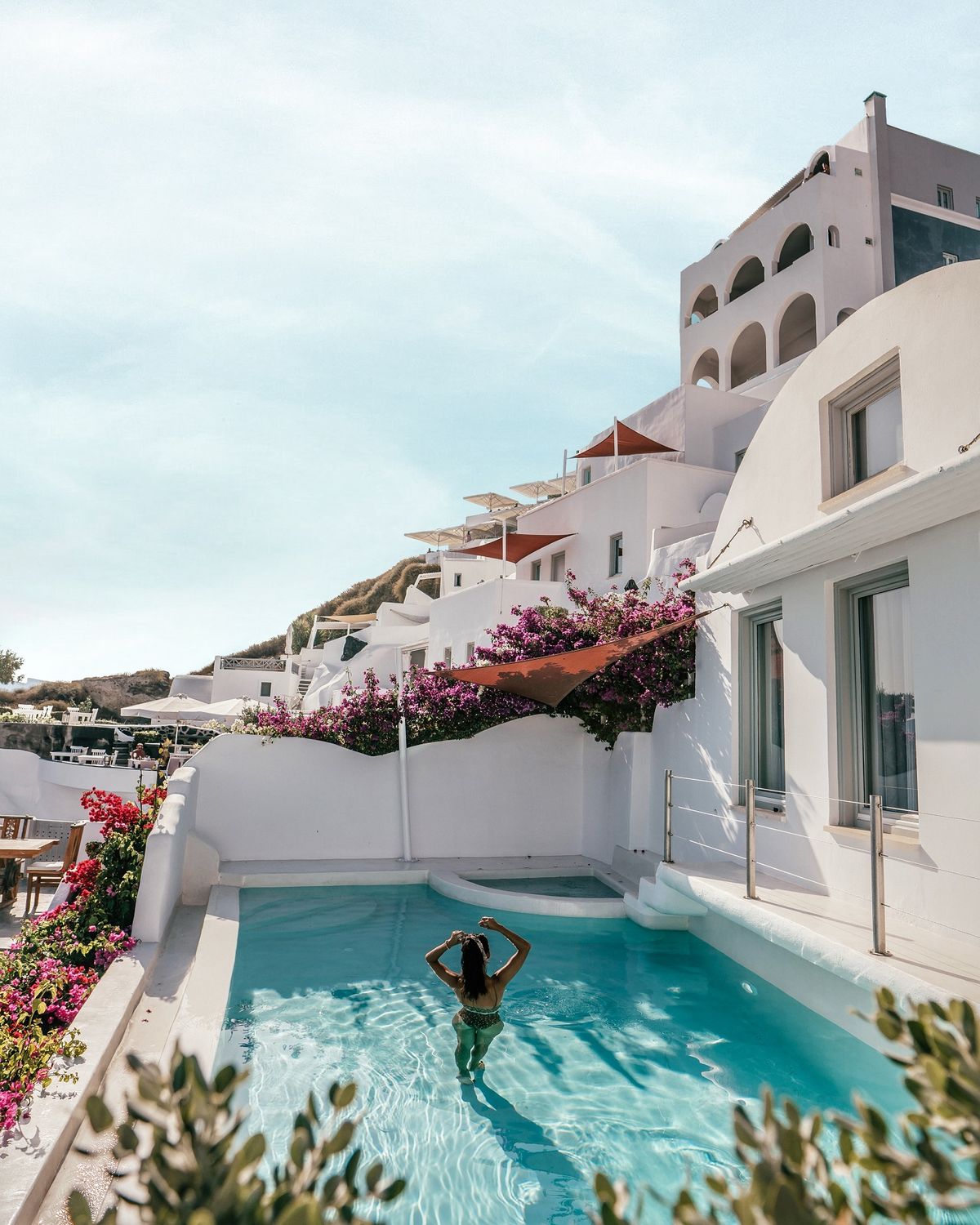 Vedema Luxury Collection Resort Santorini — converted 400-year-old winery in Megalochori medieval village