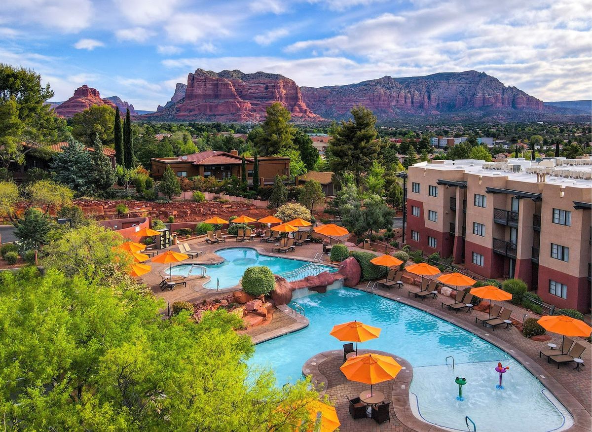 Sky Rock Sedona — Tribute Portfolio hotel in West Sedona with sunset terrace and Bar WooWoo