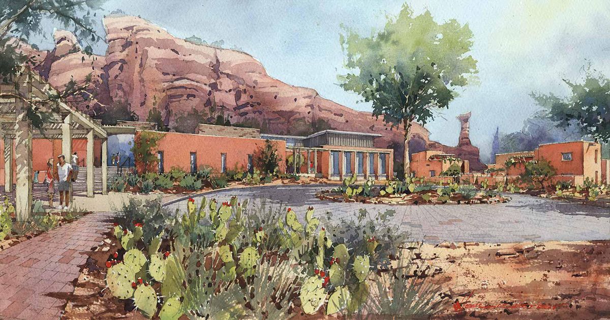 L'Auberge de Sedona — luxury creekside cottages along Oak Creek surrounded by sycamores