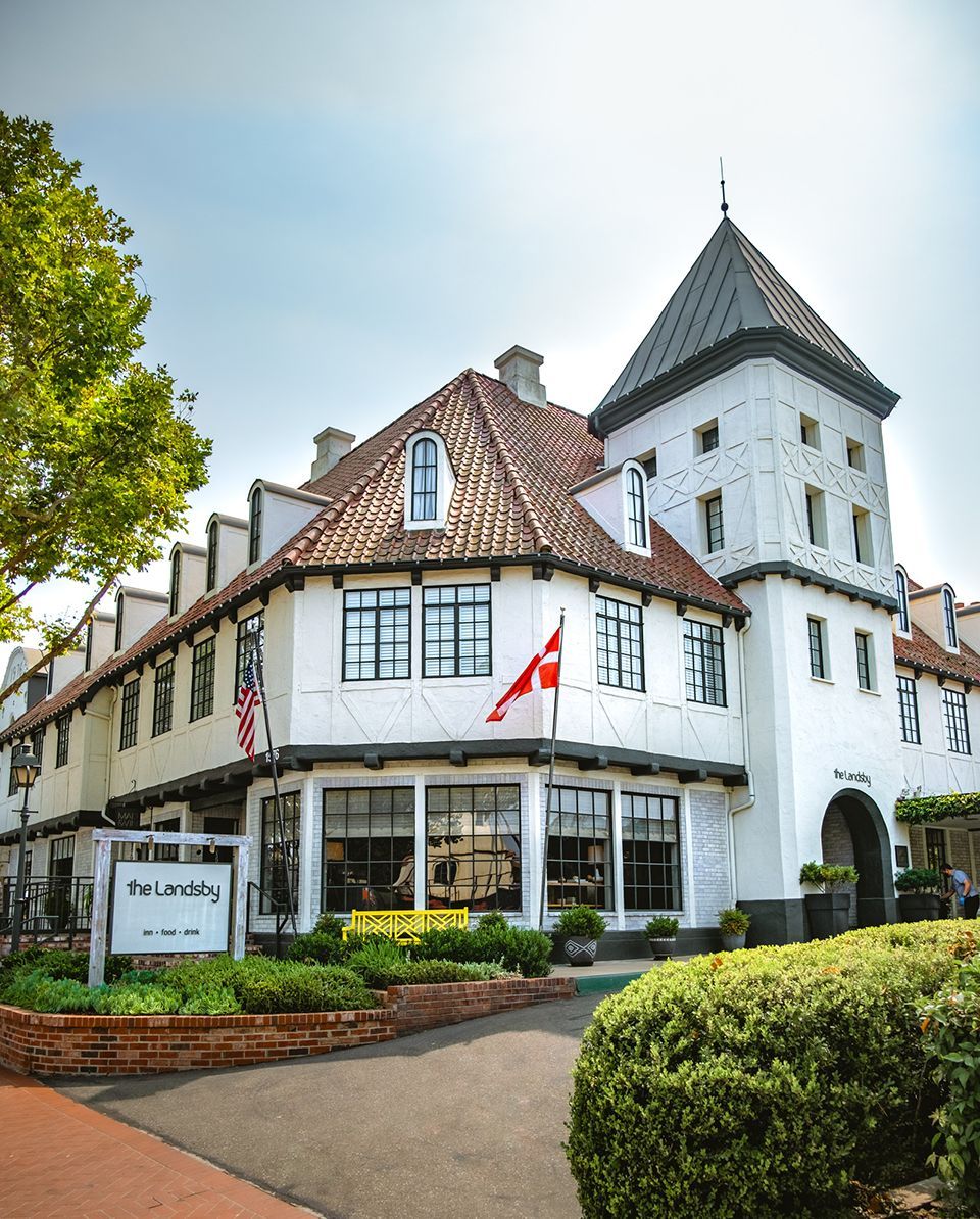 The Inn at Petersen Village — Danish-themed boutique hotel in Solvang central village square, California