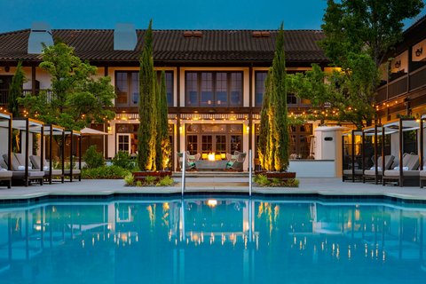 Gaige House — small luxury hotel in Glen Ellen, Sonoma Valley, Japanese-influenced zen suites along a creek
