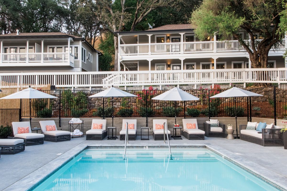 Vintners Resort — Provençal-style resort set in 92 acres of working vineyards on the Santa Rosa side of Sonoma County