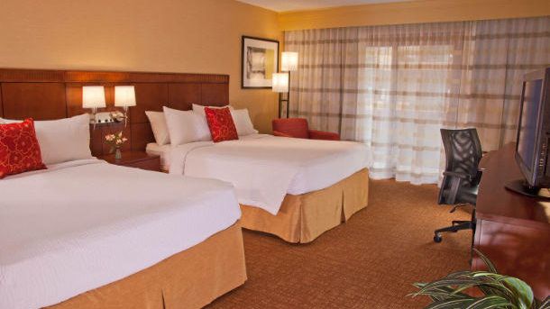 DoubleTree by Hilton Spokane City Center — riverfront full-service Hilton hotel in downtown Spokane next to Riverfront Park