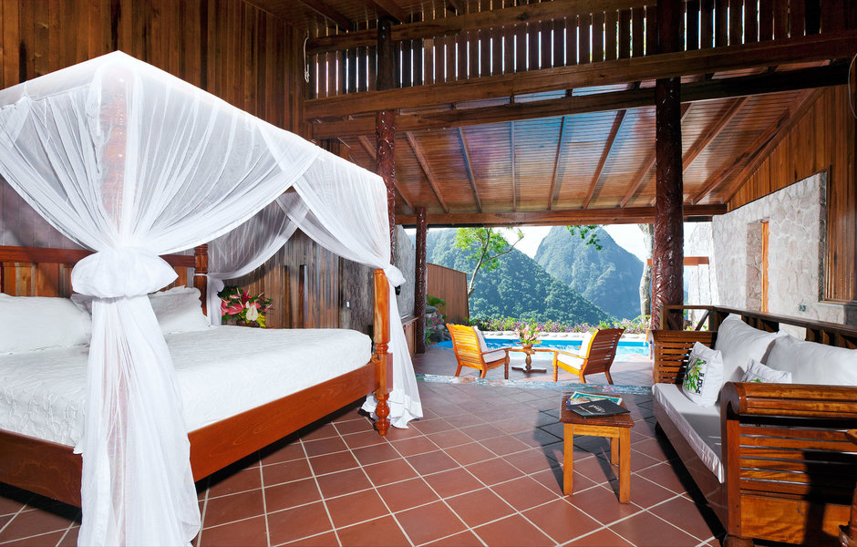 Ladera Resort St Lucia — 37 open-wall suites on Pitons mountain ridge