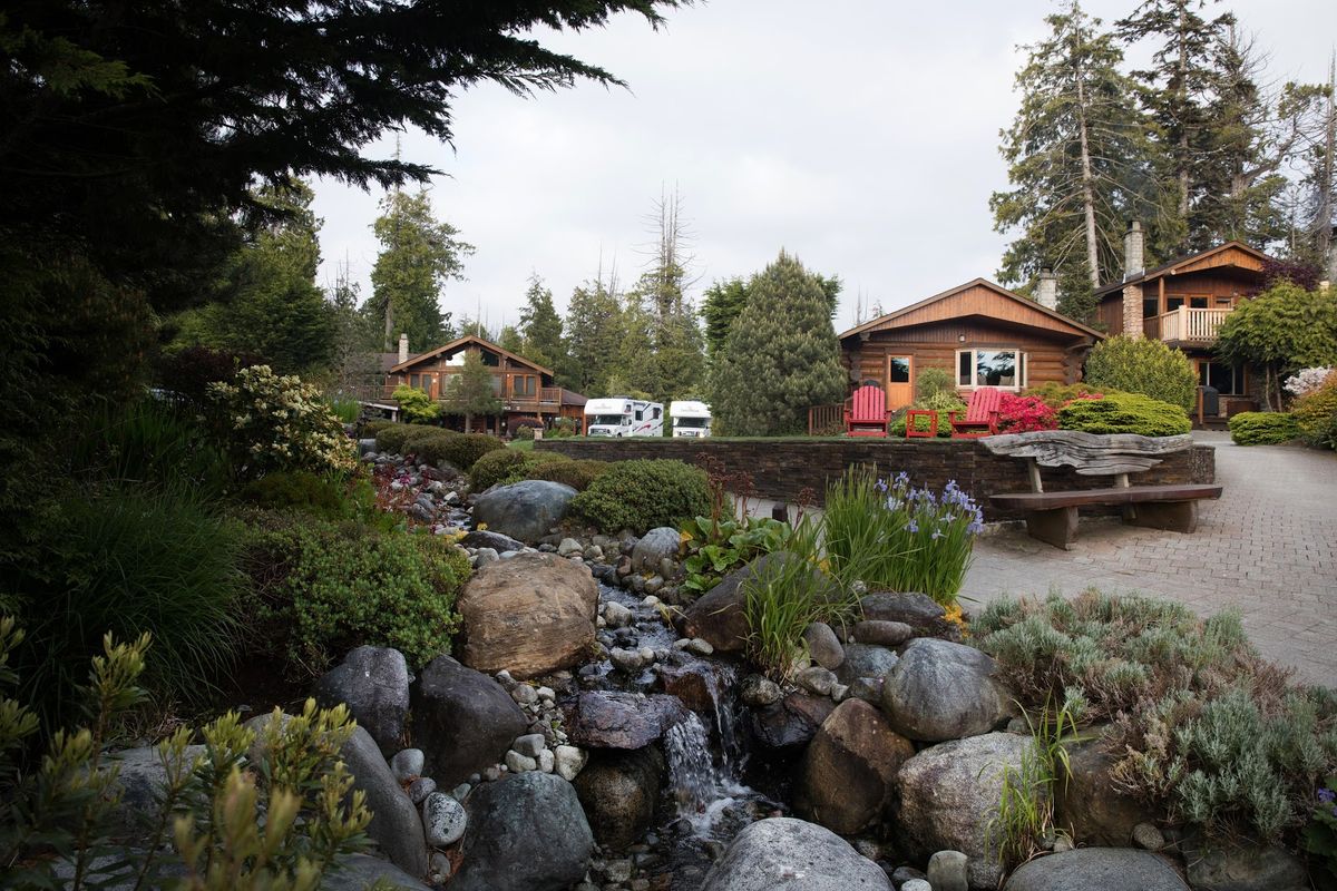 Surf Grove Campground — Pacific Sands sister property, glamping cabins and oceanfront sites at Cox Bay, Tofino