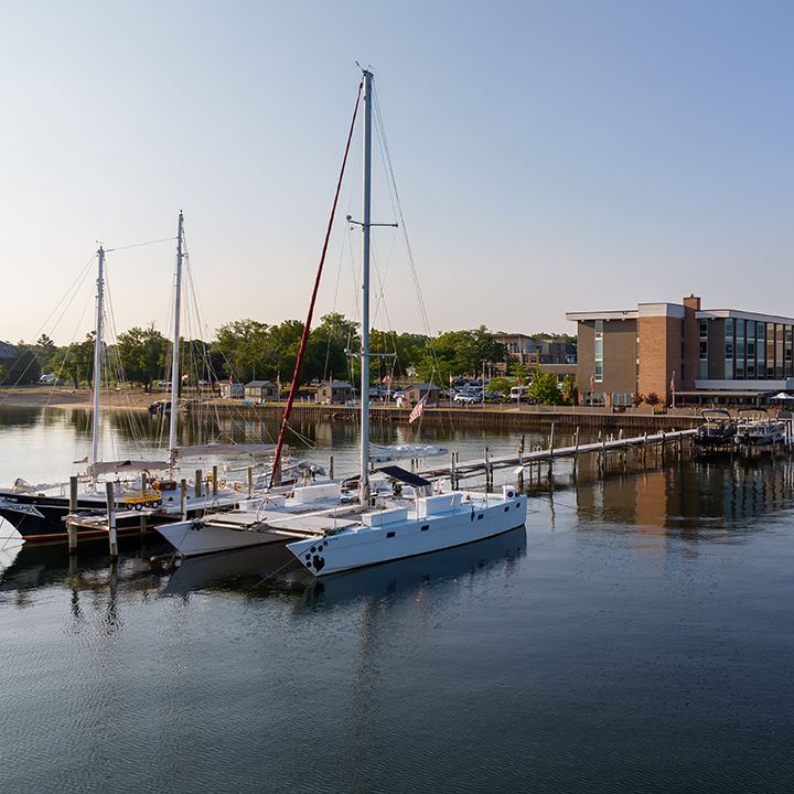 Chateau Chantal winery inn — Old Mission Peninsula vineyard estate with views of both East and West Bay