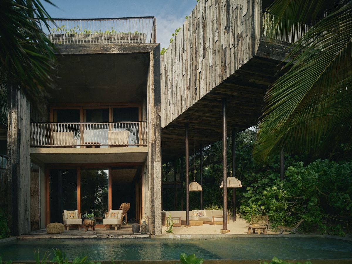 Nômade Tulum — beachfront wellness luxury hotel with 39 rooms, Casa Esencia spa pavilion and yoga programme