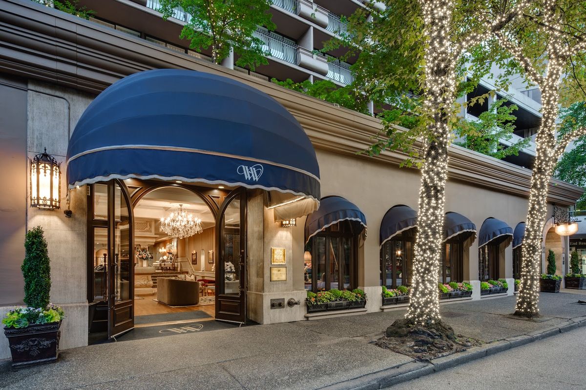Pan Pacific Vancouver — luxury hotel beneath the white sails of Canada Place at Burrard Inlet