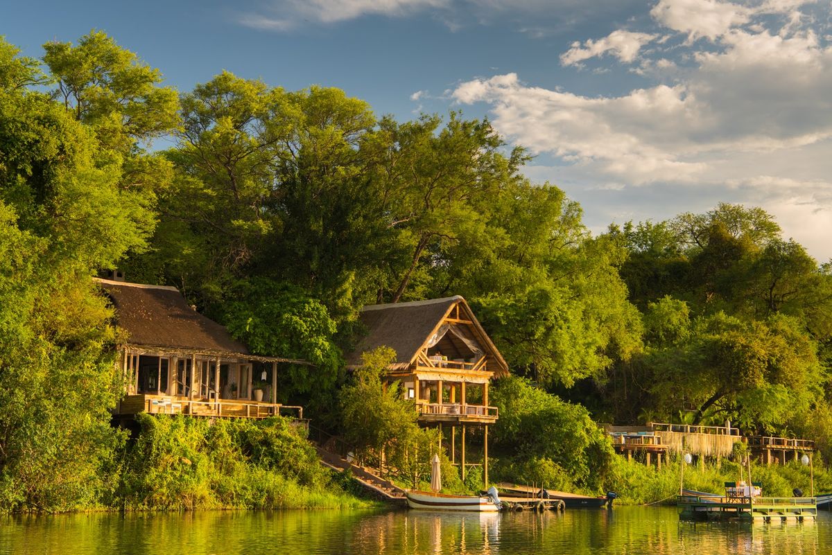 Matetsi Victoria Falls Zimbabwe — 18 suites on Zambezi River exclusive 123000-acre private concession